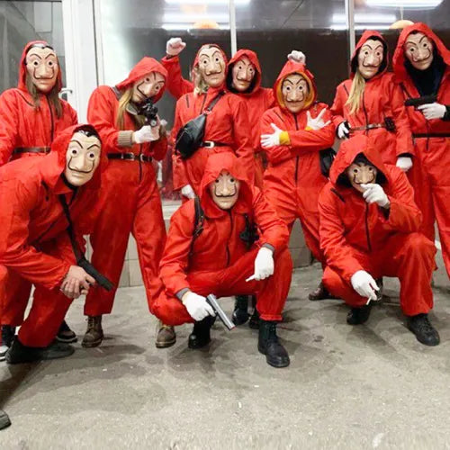 Disfraz de Mono Rojo para Halloween – Mono, Máscara o Conjunto