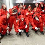 Disfraz de Mono Rojo para Halloween – Mono, Máscara o Conjunto