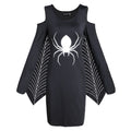Vestido Negro de Araña y Telarañas – Halloween, S–XL