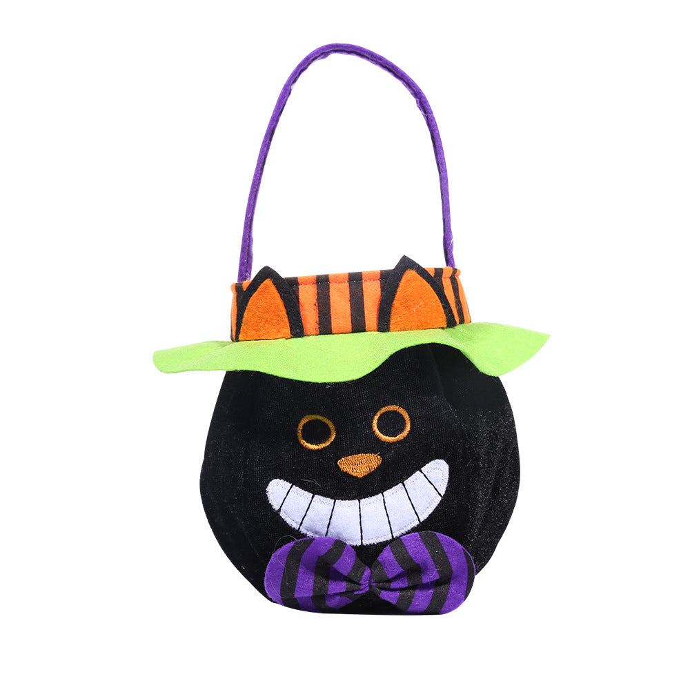 Bolsa de Halloween con Asa – 4 Personajes · Gato negro