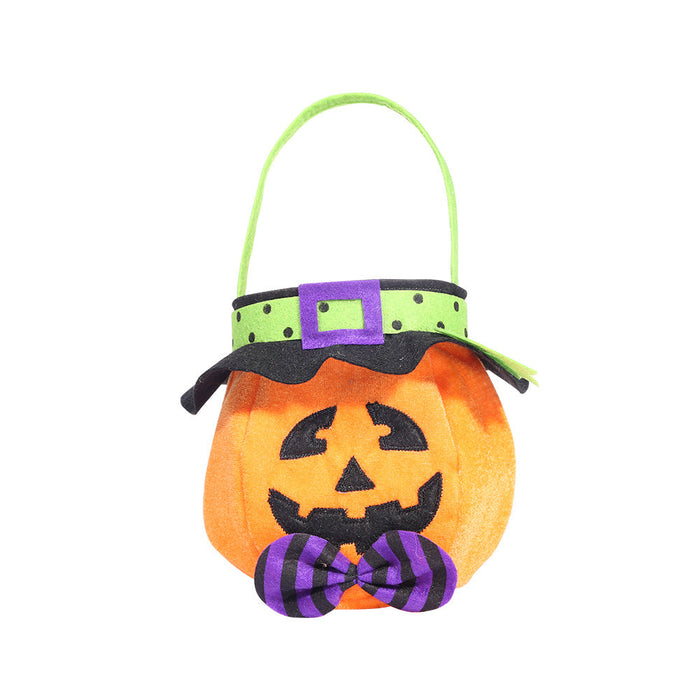 Bolsa de Halloween con Asa – 4 Personajes · Calabaza