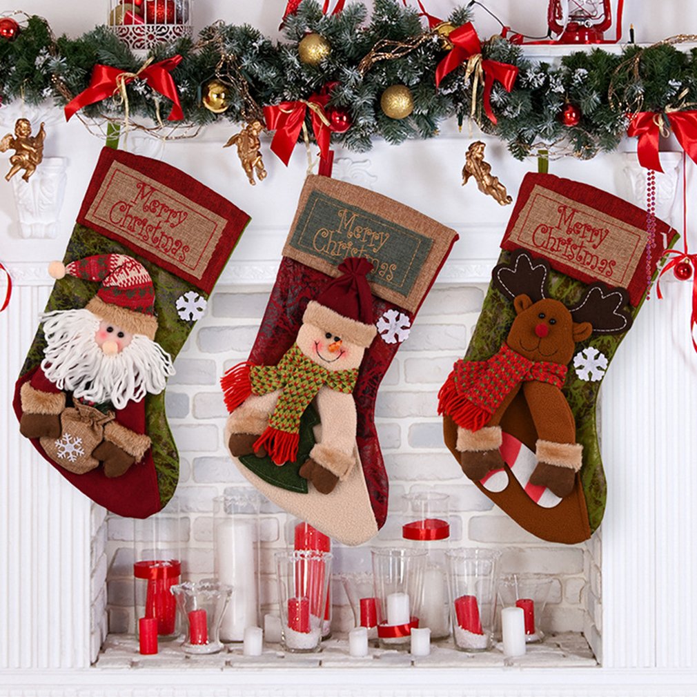 Calcetín Navideño Grande 3D – 3 Diseños — vista del producto 5