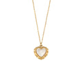 Collar de Corazón de Concha – Acero Inoxidable con Baño de Oro 18K · Dorado