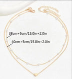 Collar Doble de Perlas con Corazón – San Valentín · fotografía de detalle 1