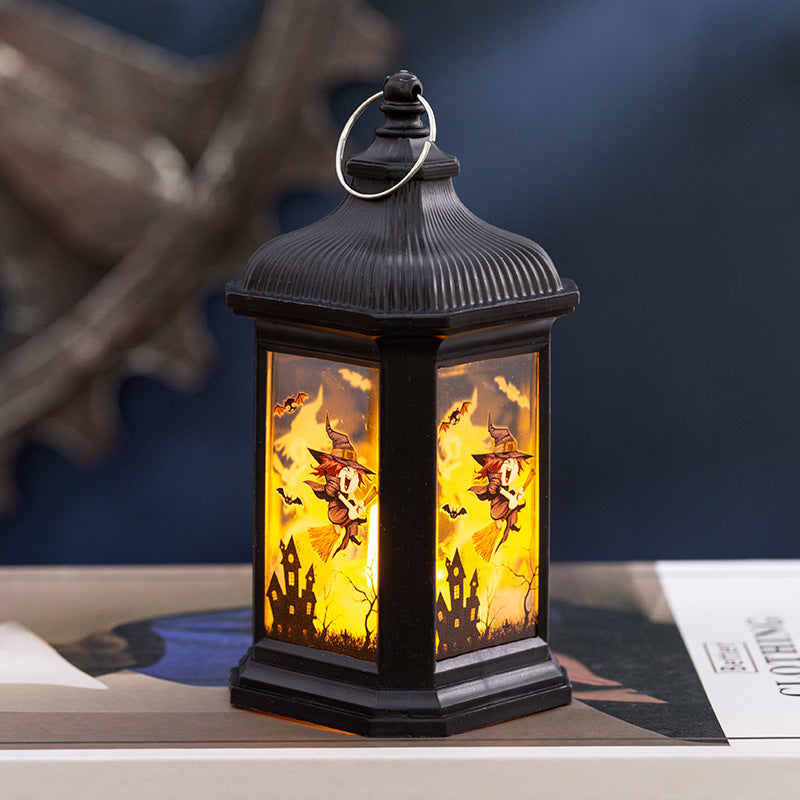 Farol Colgante de Halloween – 3 Diseños · Bruja
