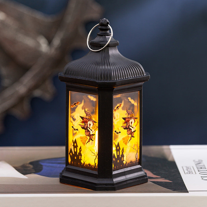 Farol Colgante de Halloween – 3 Diseños · Bruja