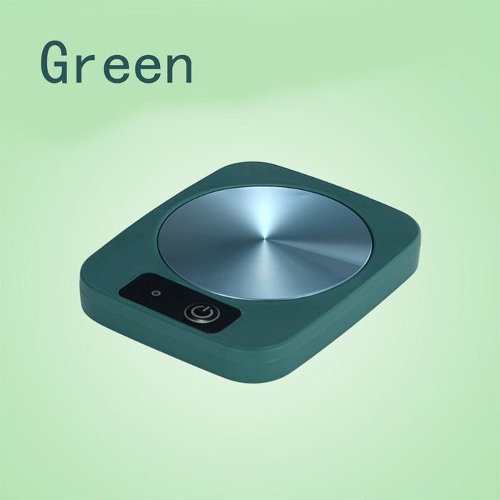 Calentador de Taza Eléctrico – Enchufe EU o USB, 3 Colores · Verde · EU