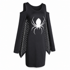 Vestido Negro de Araña y Telarañas – Halloween, S–XL — vista del producto 3