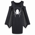 Vestido Negro de Araña y Telarañas – Halloween, S–XL — vista del producto 2