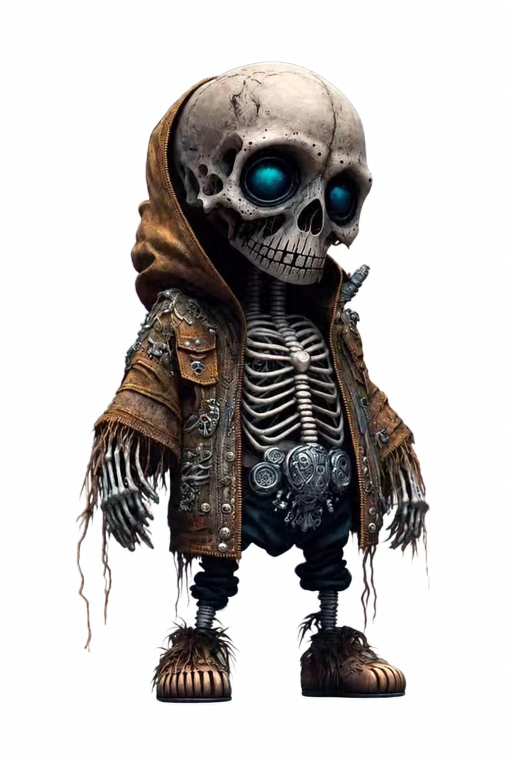 Figura decorativa de esqueleto · modelo D · vista del proveedor retocada