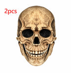 Máscara de calavera marrón · pack de 2 unidades