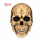 Máscara de calavera marrón · pack de 3 unidades