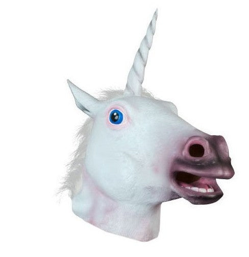 Máscara de Unicornio de Látex – Halloween y Fiestas · fotografía de detalle 1