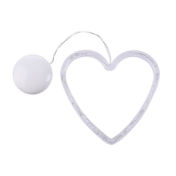 Luz LED Navideña para Ventana – 11 Diseños · Corazón