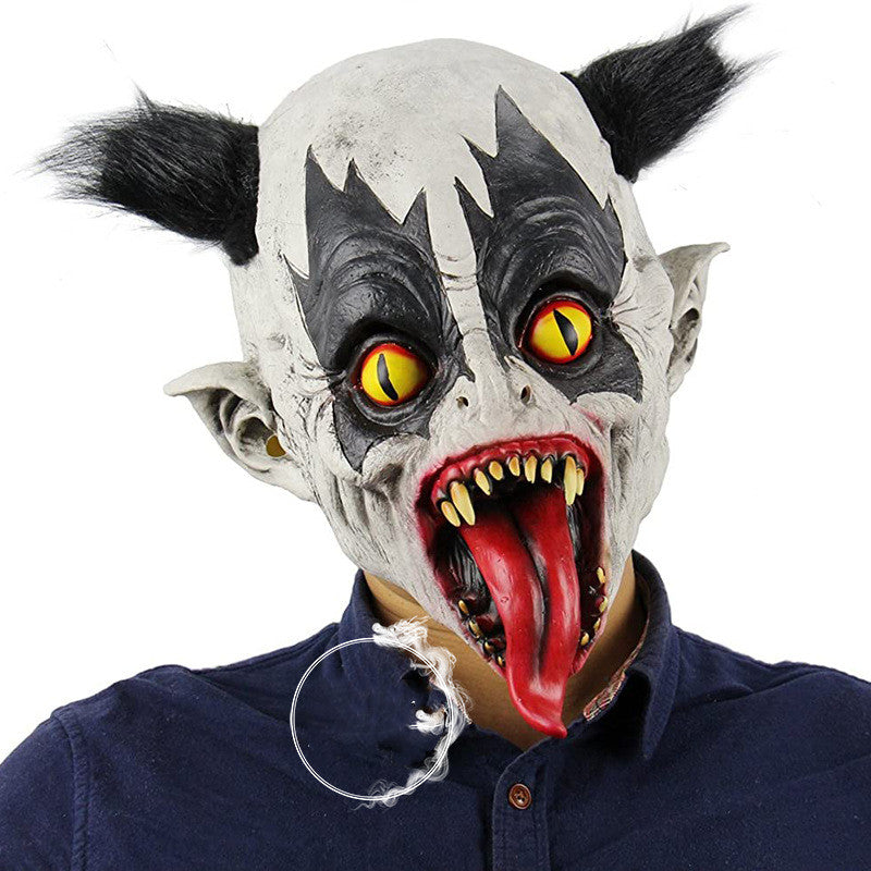 Máscaras de Terror para Halloween – 19 Diseños · Criatura de ojos amarillos