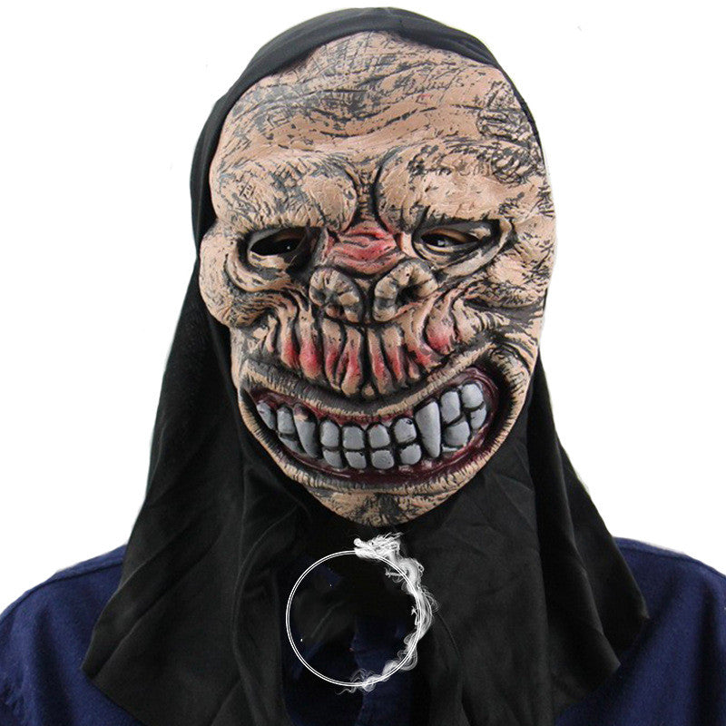 Máscaras de Terror para Halloween – 19 Diseños · Sonrisa dentada con capucha