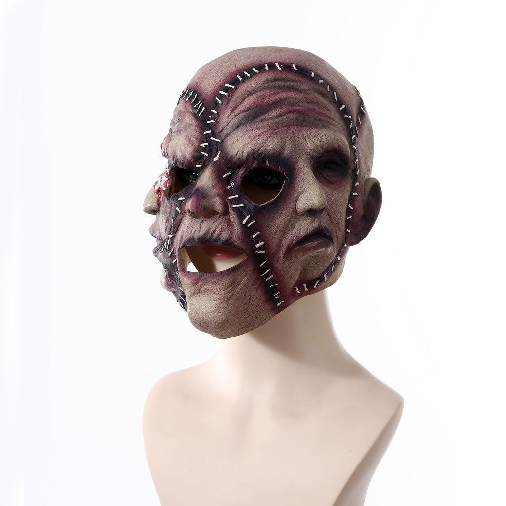 Máscara de Terror de Tres Caras – Halloween · detalle real 1