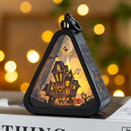 Mini Farol Decorativo de Halloween – 4 Diseños · Casa encantada