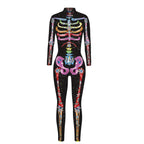 Mono de Esqueleto para Halloween – 6 Diseños · Esqueleto multicolor