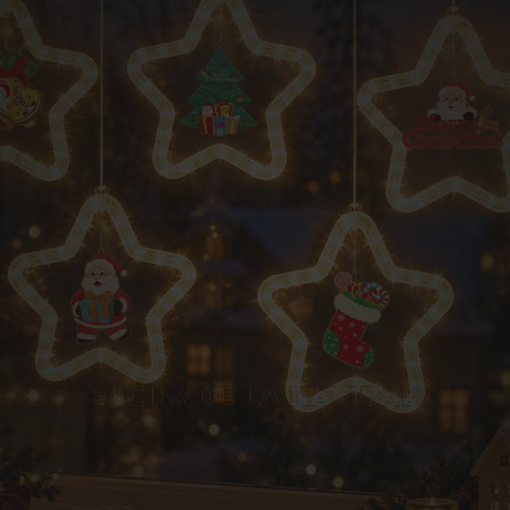 Vídeo silencioso de producto — Luz Colgante LED Navidad, cinco diseños
