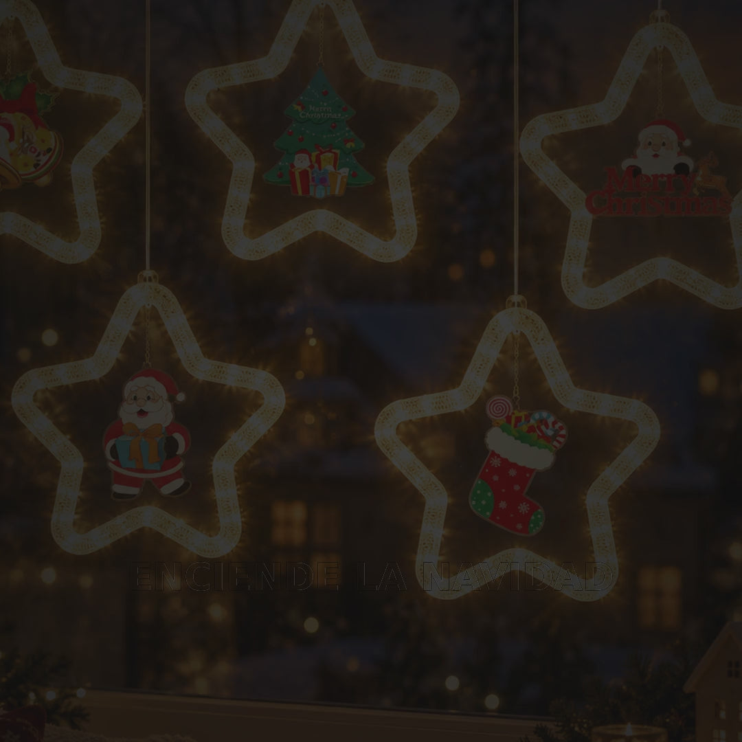 Vídeo silencioso de producto — Luz Colgante LED Navidad, cinco diseños