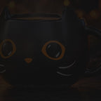 Vídeo silencioso de producto — Taza Gato Negro Halloween 355 ml