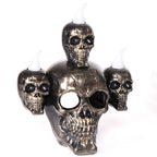 Calavera Decorativa con Luz – Dorada, Plateada o Set · Dorada