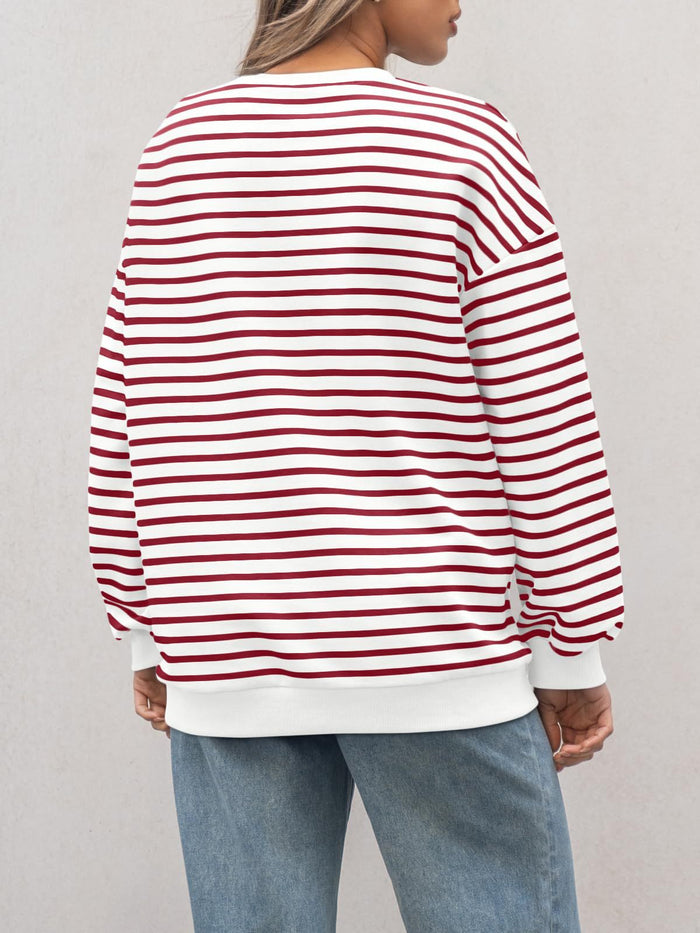 Sudadera Oversize de Rayas Multicolor — vista del producto 2