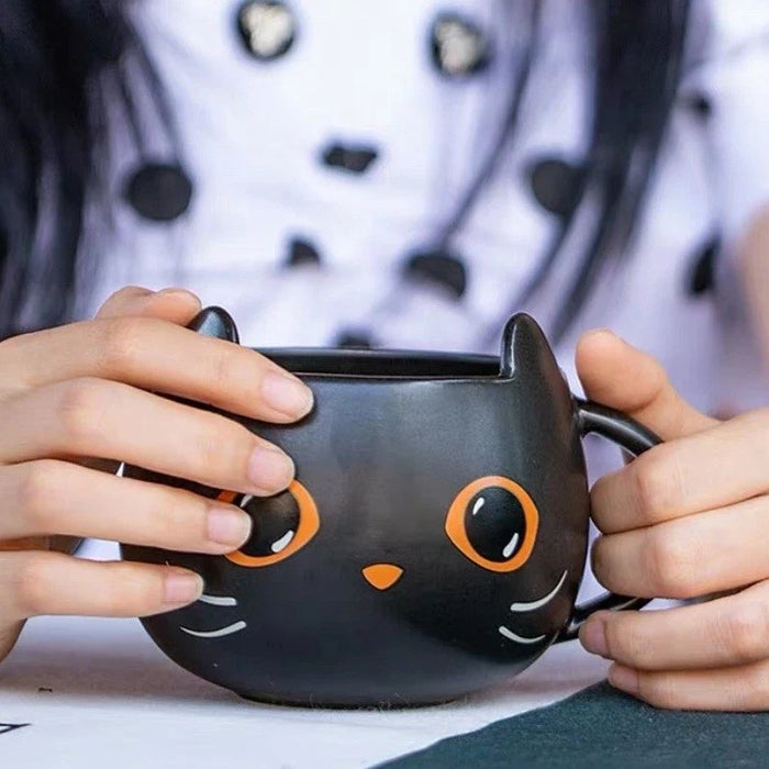 Taza Gato Negro – Halloween, 355 ml — vista del producto 3