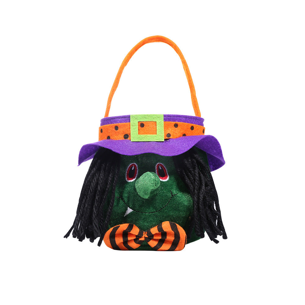 Bolsa de Halloween con Asa – 4 Personajes · Bruja