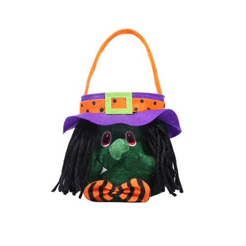 Bolsa de Halloween con Asa – 4 Personajes · Bruja
