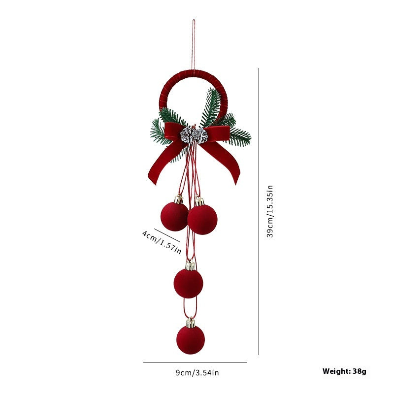 Adornos Navideños Colgantes – 7 Diseños · Aro con lazo
