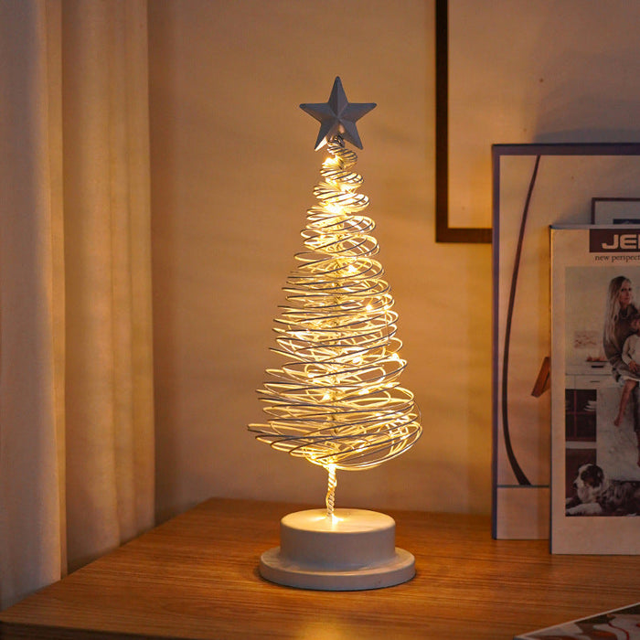 Árbol LED Navideño de Sobremesa – 4 Diseños · Árbol blanco