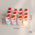 Vela LED Navideña Decorativa – Motivos y Packs · Papá Noel · 12 unidades