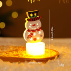Vela LED Navideña Decorativa – Motivos y Packs · Muñeco de nieve · 1 unidad