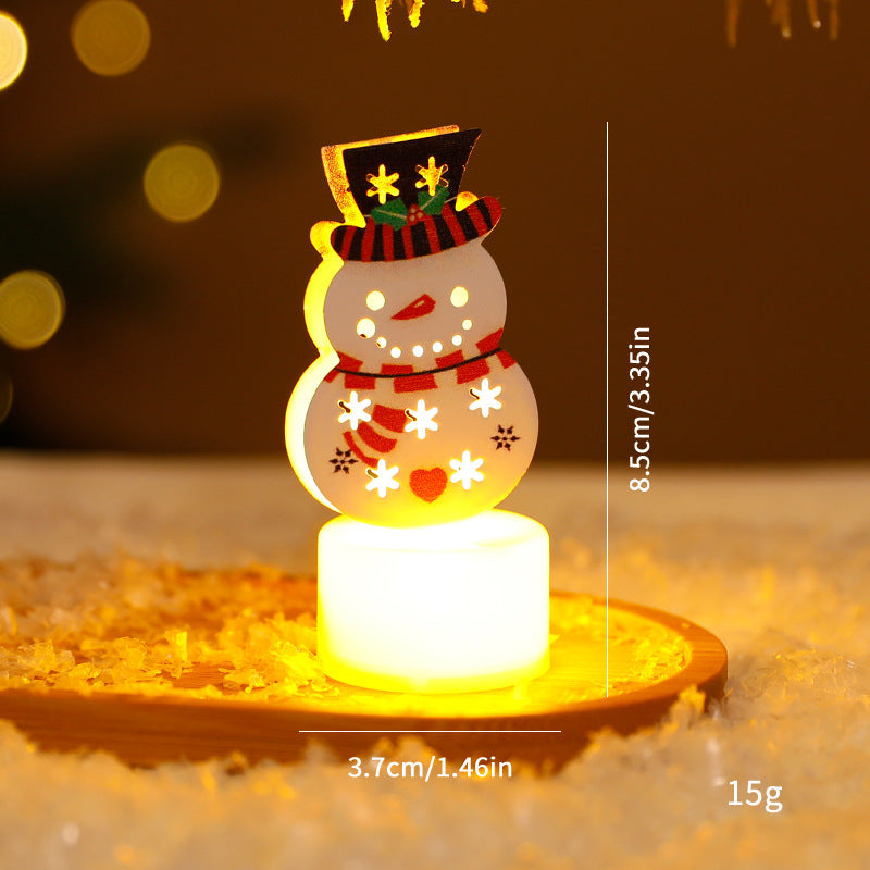 Vela LED Navideña Decorativa – Motivos y Packs · Muñeco de nieve · 1 unidad