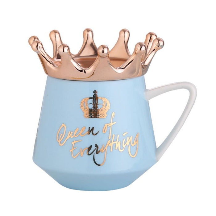 Taza con Corona “Queen of Everything” – 11 oz · Azul