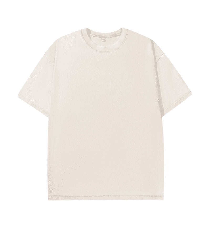 Camiseta de Algodón con Efecto Lavado – Corte Amplio · Marrón