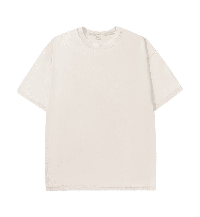 Camiseta de Algodón con Efecto Lavado – Corte Amplio · Marrón