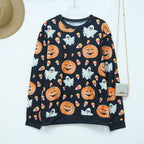 Sudadera de Halloween – Calabazas, Fantasmas y Esqueletos · Calabazas y fantasmas
